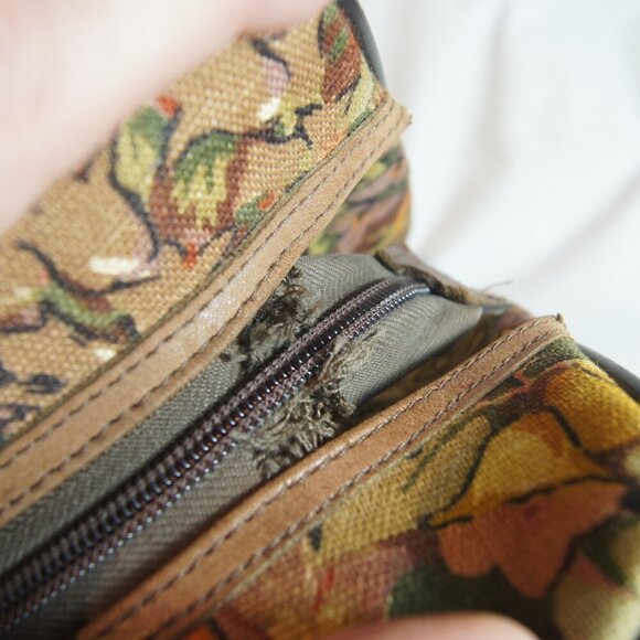 Vintage Ogilvy’s Montreal Floral Tapestry Laptop Bag / Briefcase – Made in U.K. - Picture 8 of 12